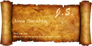 Jova Sarolta névjegykártya